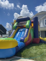 Color Splash COMBO Bounce House with Wet/Dry Slide