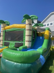 Jungle COMBO Bounce House with Wet/ Dry Slide
